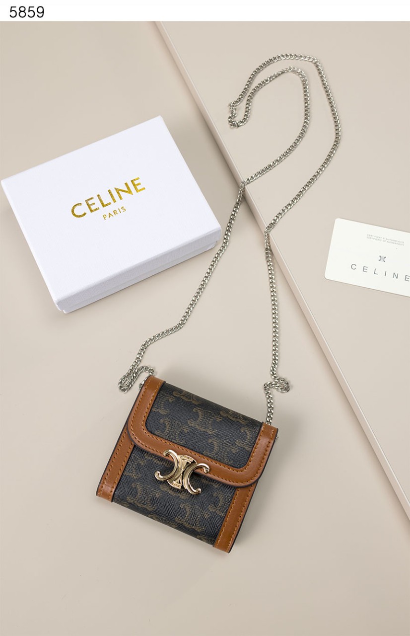 [Celine] 수입프리미엄급 스몰 트리옹프 지갑 체인 스트랩
