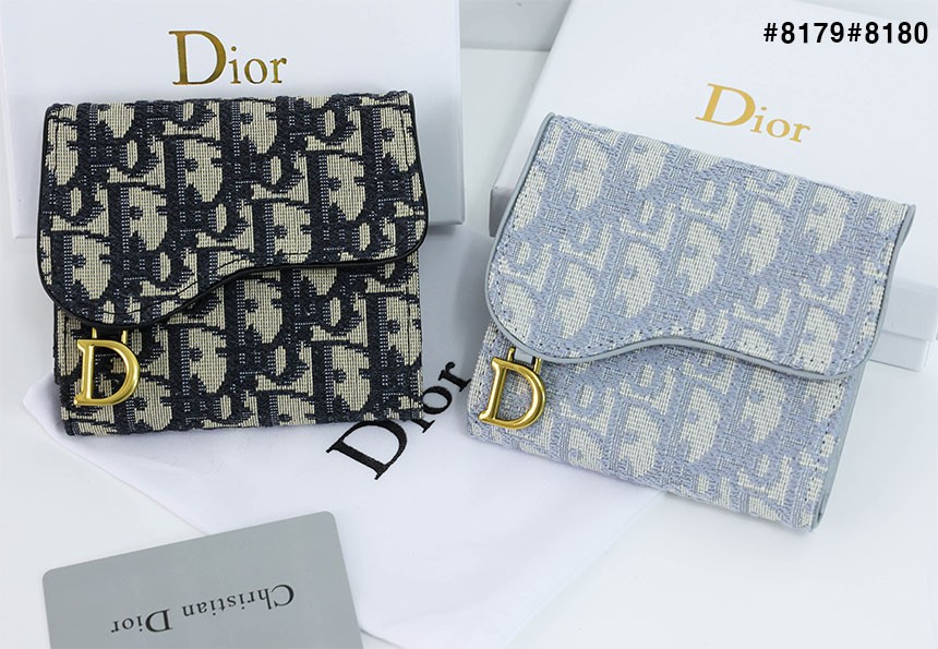 [DIOR] 크리스찬 디올 수입고급 새들 로터스 반지갑