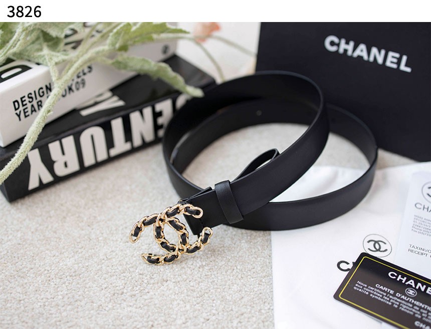 [CHANEL] 샤넬 수입고급 CC체인 버클벨트