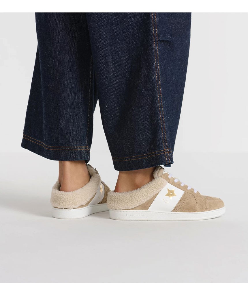 [Christian DIOR] 수입프리미엄급 Dior Star Sneakers Beige Suede Calfskin Beige