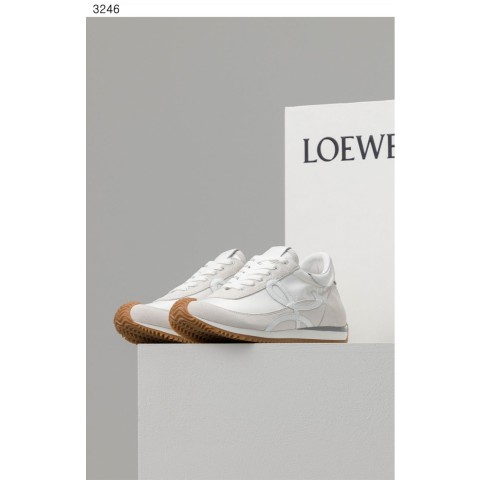 [Loewe] 수입프리미엄급 로에베 나일론 앤 스웨이드 플로우 러너 화이트