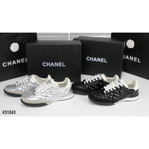 [ CHANEL] 샤넬CC 캐비어 스니커즈