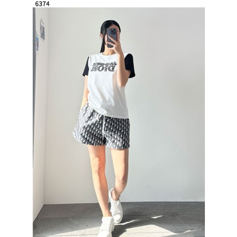 [Christian Dior] 수입고급 오블리크 패턴 썸머 투피스 셋