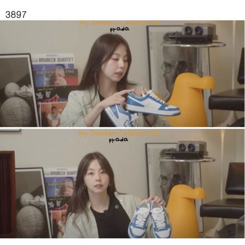 [PRADA] 수입프리미엄급 프라다 다운타운 레더 스니커즈 정품급