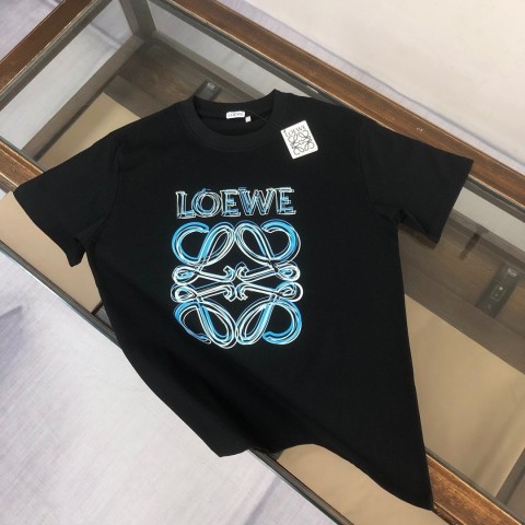 로에베 네온 프린팅 티셔츠