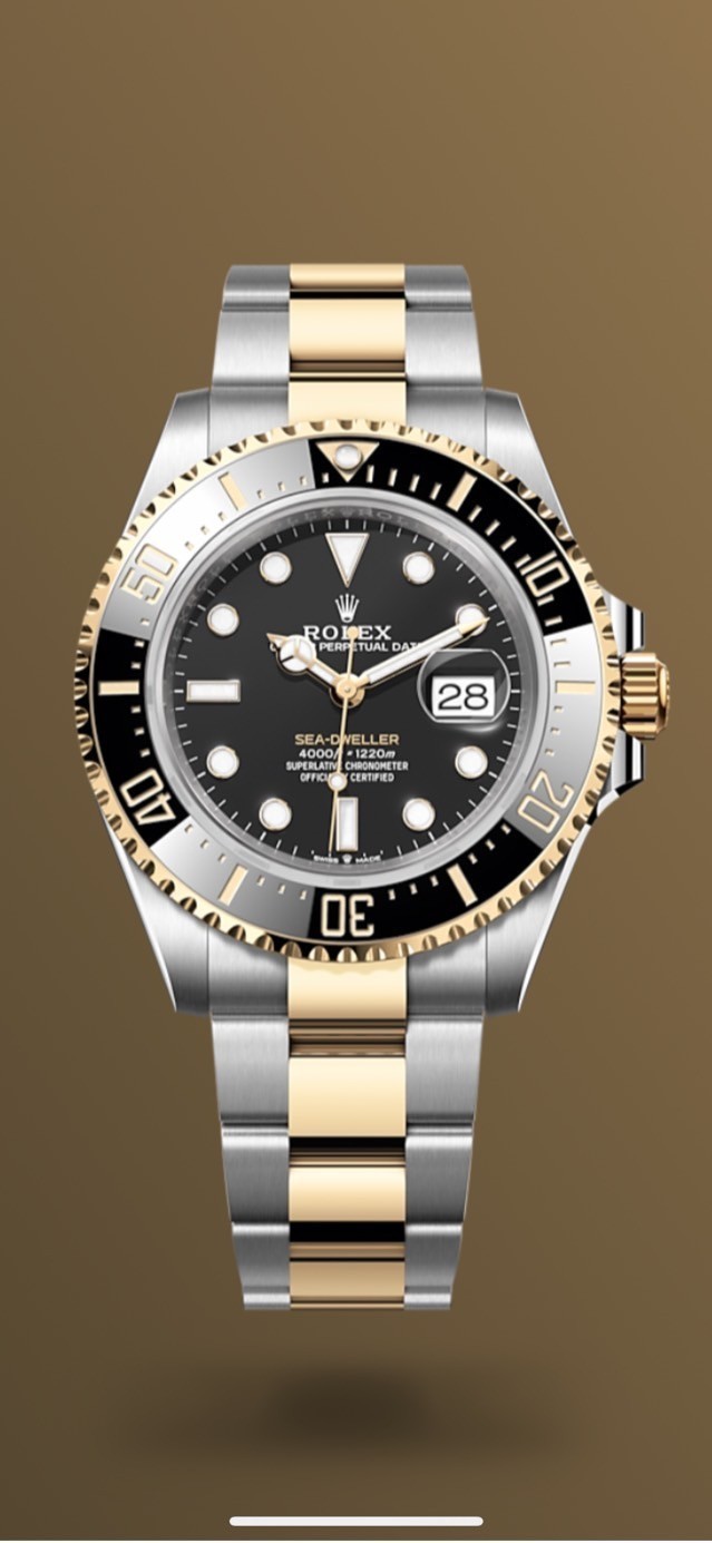 로렉스(ROLEX)씨-드웰러(sea-Dweller) 오이시터스틸 옐로우 골드 콤비