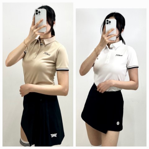 T 삼선 배색카라