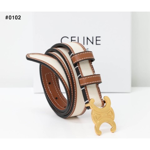 [CELINE] 셀린느 미디엄 트리옹프 캔버스 벨트
