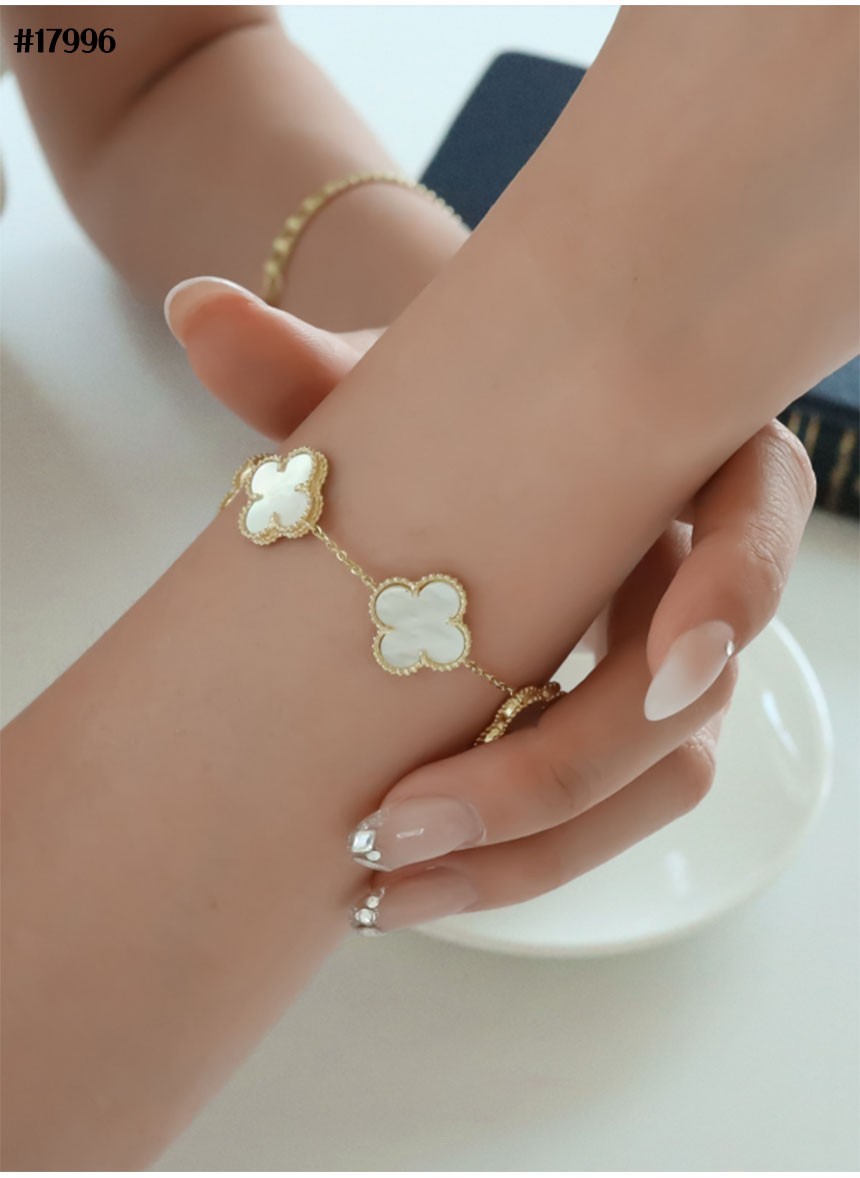[Van Cleefs & Arpels] 반클리프&에펠 알함브라 브레이슬릿 화이트