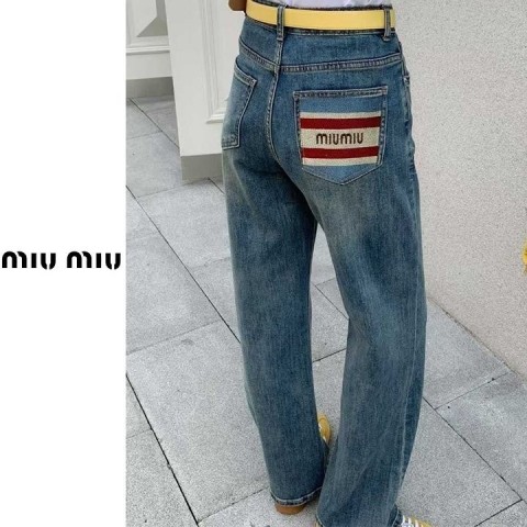 [M] 와이드 투라인패치 팬츠