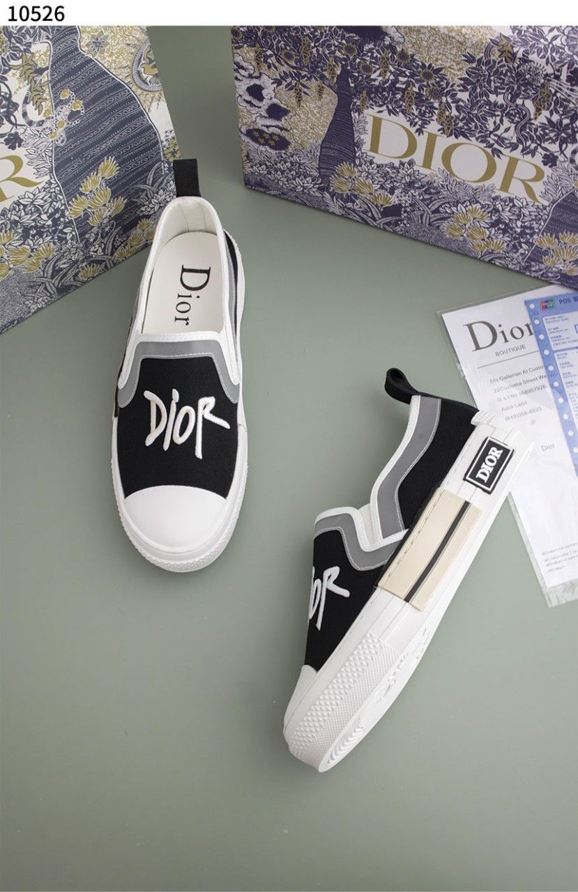 [Christian Dior] 디올 X 존 스투시 로고 슬립온 43