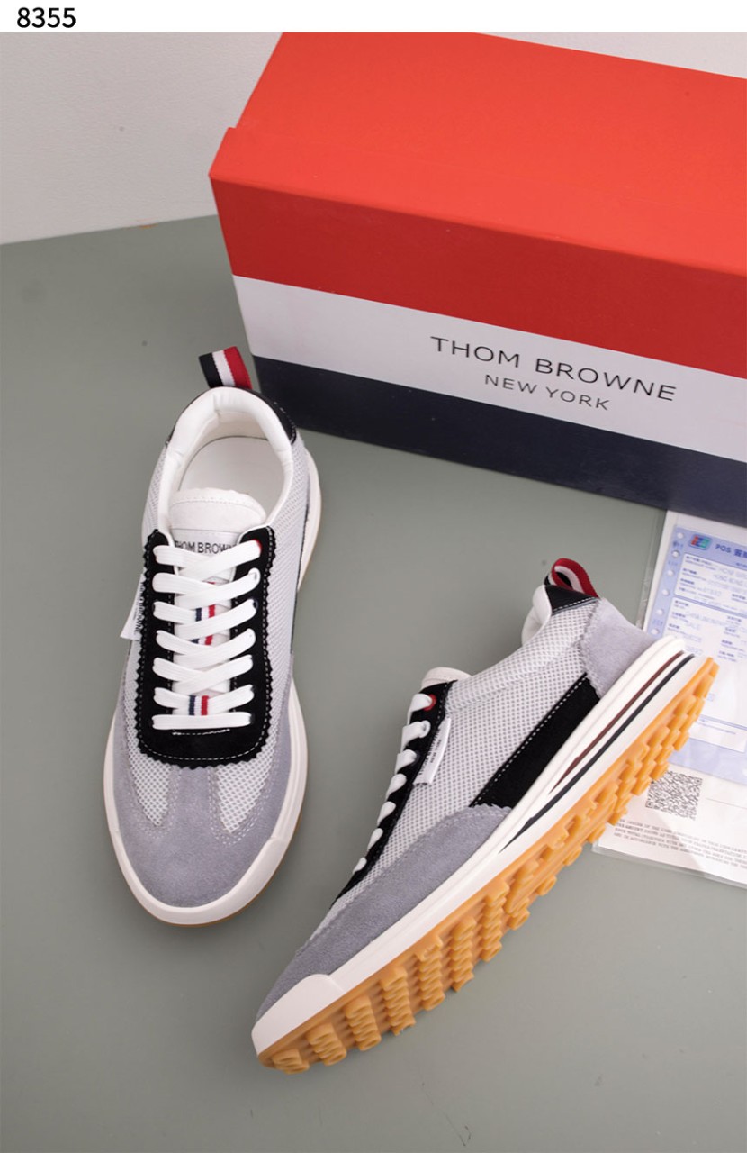 [Thom Browne] 파인 키드 스웨이드 테크 러닝 슈즈