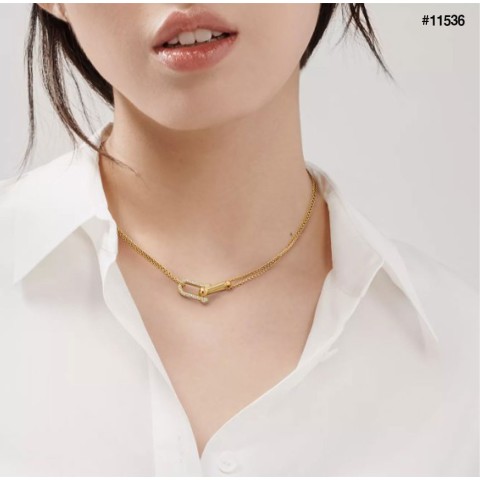 [TIFFANY & CO] 티파니앤코 링크 펜던트 네크리스 로즈골드 목걸이