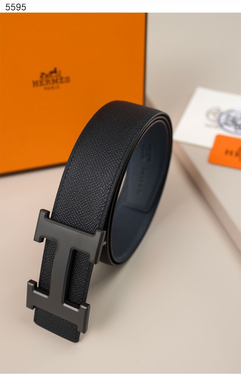[HERMES] 수입프리미엄급 H 벨트 버클 & 리버서블 가죽 스트랩 양면벨트